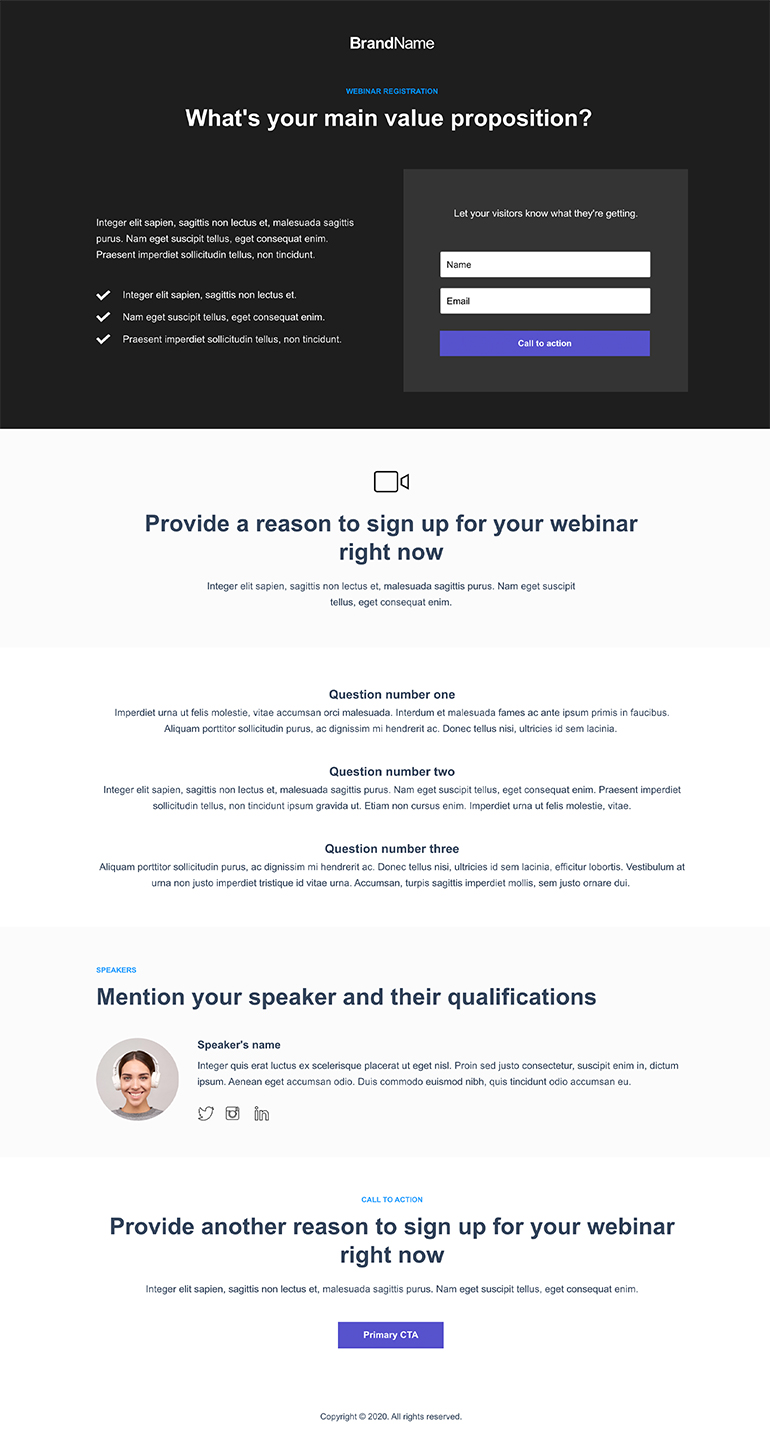 Webinar Registration Landing Page 7