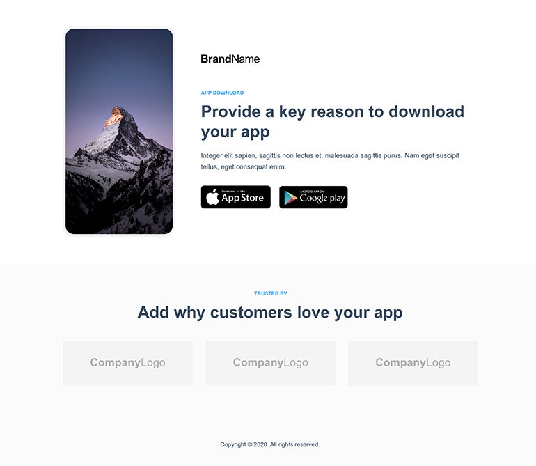 App Download Landing Page 6