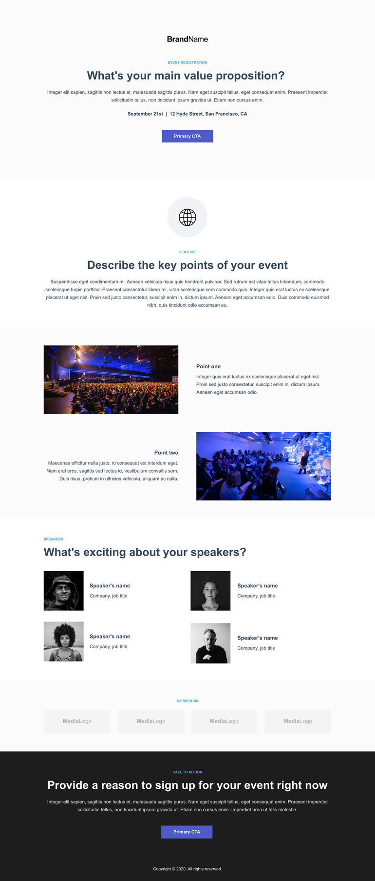 Event Registration Landing Page 3