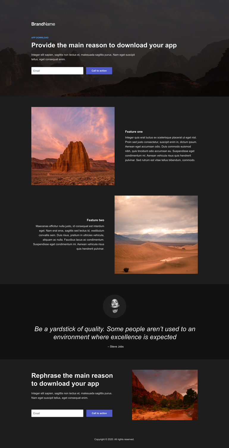 App Download Landing Page 7