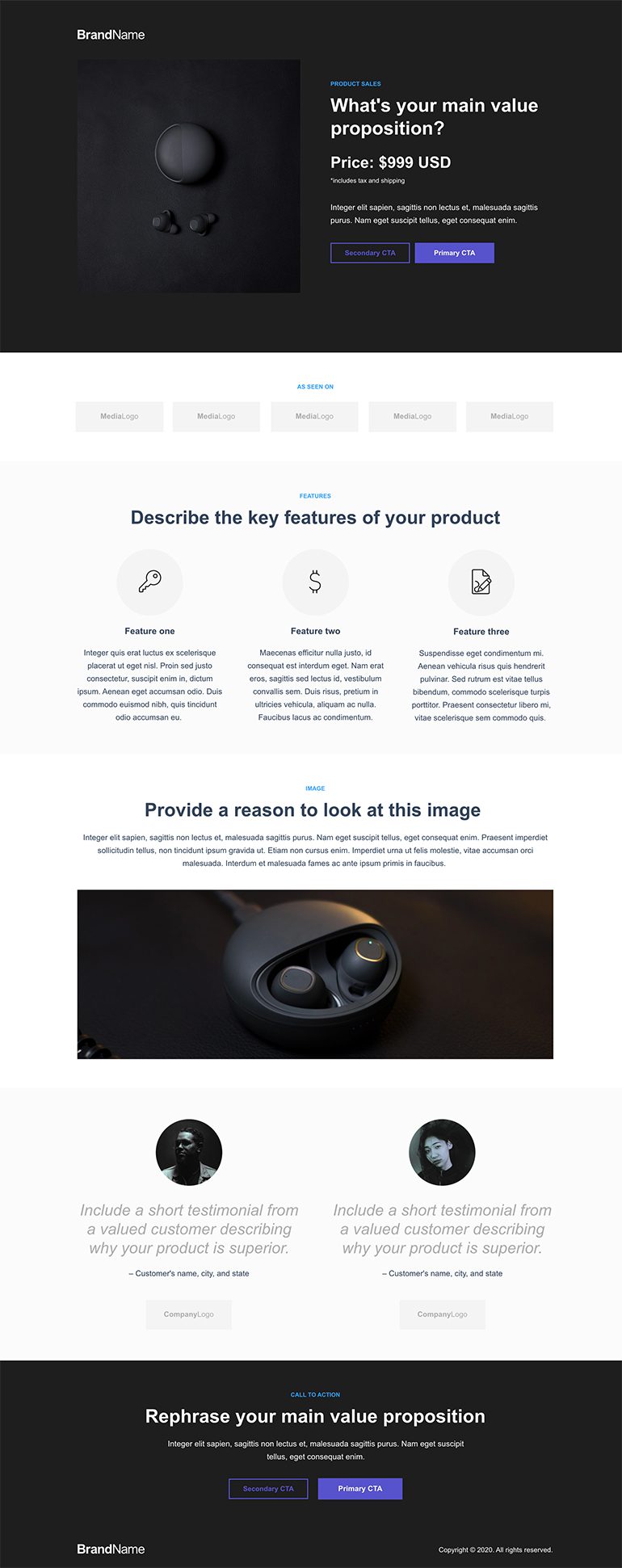 Product Sales Landing Page 7