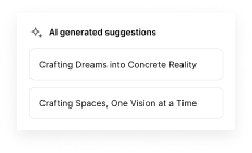 AI content generation sidebar