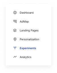 Dynamically allocate traffic with AI Experiments sidebar