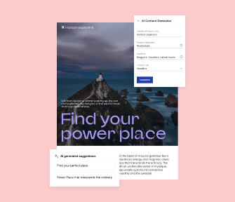 Intelligent landing pages, powered by AI